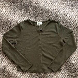 Pacsun Olive Green Button-Up